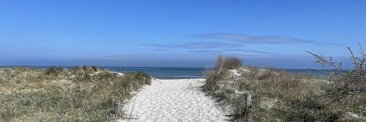 Aufnahme Strand und Meer